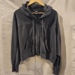 Victoria's Secret Charcoal Gray Zip-Up Hoodie